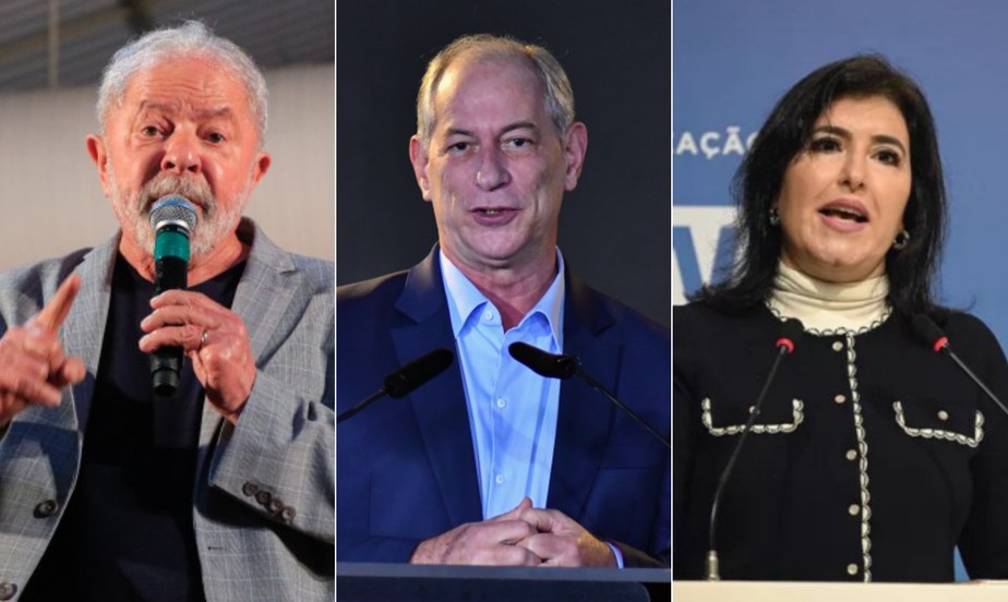 Nó eleitoral. Lula, Ciro e Tebet: partidos dos presidenciáveis apoiaram pacote de Bolsonaro no Senado