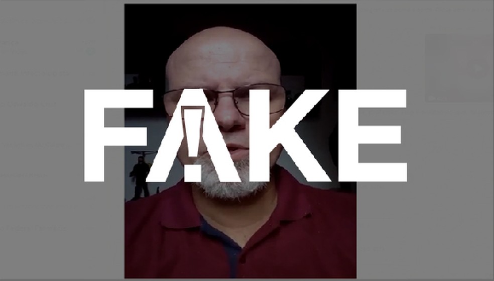 É #FAKE mensagem em vídeo em que homem diz que álcool gel não funciona e recomenda vinagre — Foto: G1 