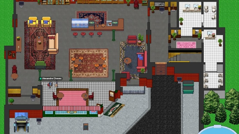 Epic Metaversos criou versão virtual do Central Perk, cafeteria da série 'Friends' — Foto: Divulgação/Epic Metaversos