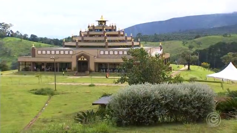 Templo budista de Cabreúva oferece programação de carnaval — Foto: TV TEM/Reprodução