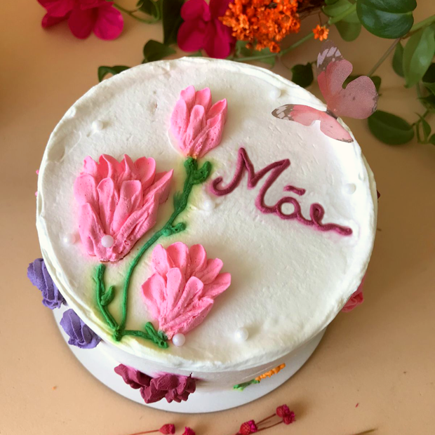 COMO Desenhar BENTÔ CAKE COM FLOR - DIA DAS MÃES 