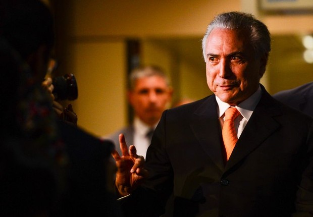 Michel Temer após reunião com a presidente Dilma Rousseff (Foto: Fabio Rodrigues Pozzebom/Agência Brasil)