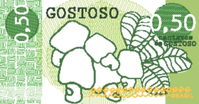 Nota da moeda Gostoso, que circula na região de São Miguel do Gostoso (Foto: Reprodução)