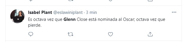 Internautas lamentam azar de Glenn Close (Foto: Reprodução Twitter )