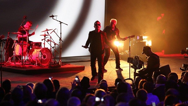 Show do U2 no evento da Apple (Foto: Divulgação)