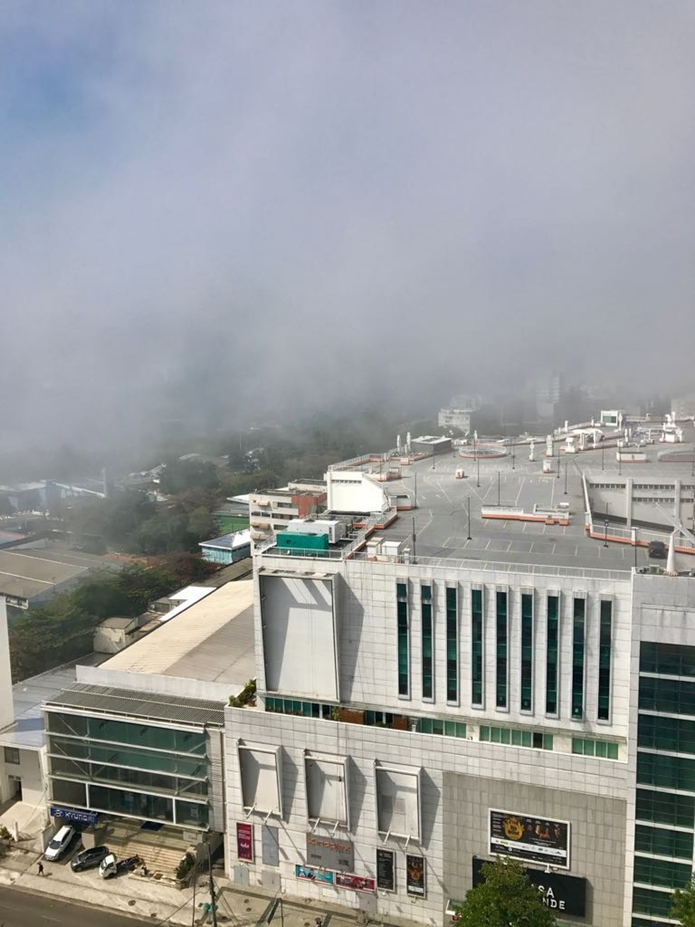 nevoeiro esconde paisagens na zona sul do rio rio de janeiro g1