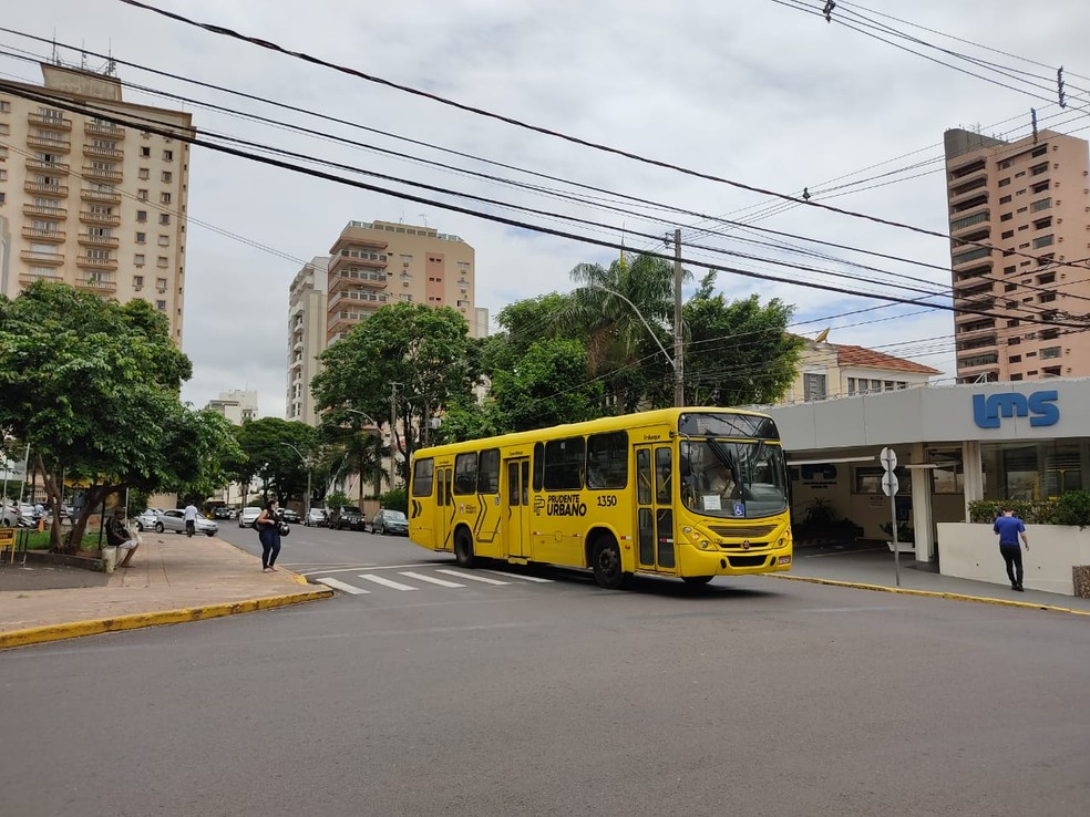 Ônibus do transporte coletivo urbano voltaram a circular em Presidente Prudente nesta sexta-feira (30) — Foto: Aline Costa/G1