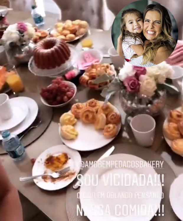 Deborah Secco curte aniversário da filha com café da manhã na Disney (Foto: Instagram/ Reprodução)