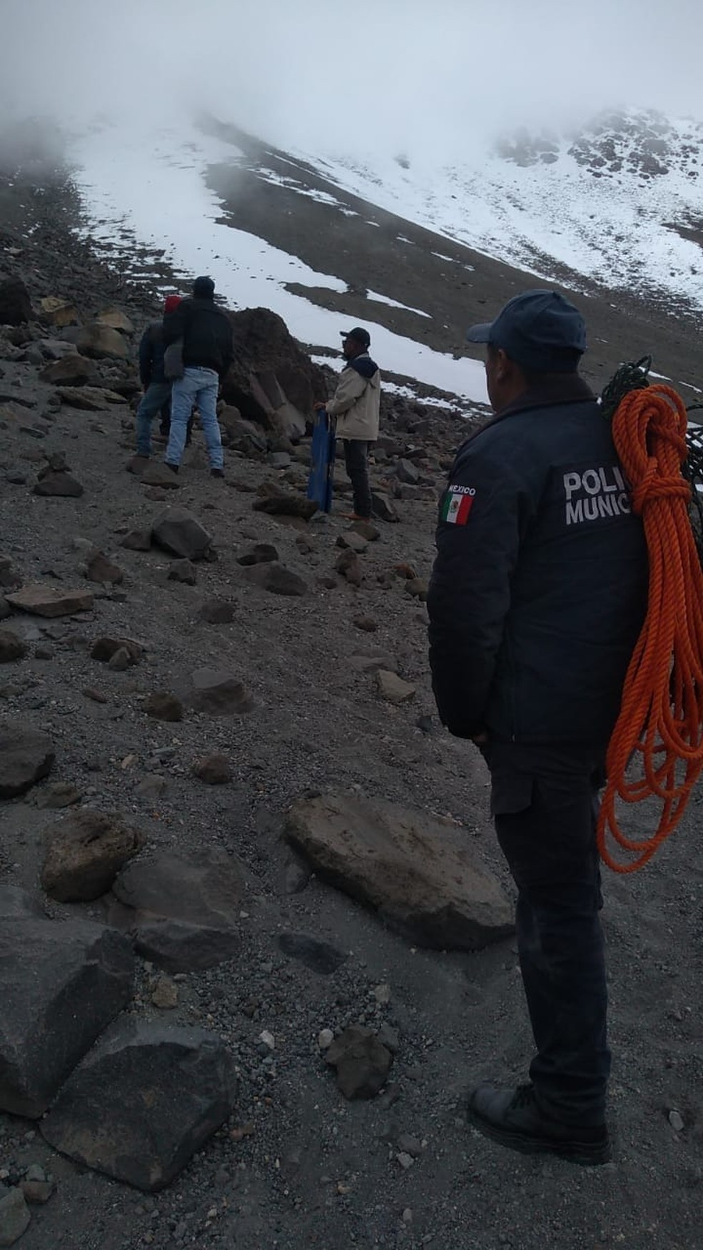 Quatro alpinistas morrem ao tentar escalar a montanha mais alta do M&eacute;xico &mdash; Foto: Reprodu&ccedil;&atilde;o/Coordinaci&oacute;n General de Protecci&oacute;n Civil del Estado de Puebla