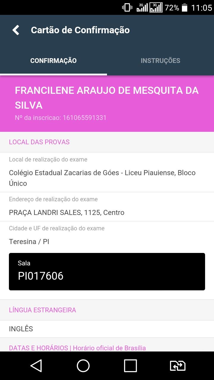 Mesmo com o cartão de confirmação, doméstica é impedida de fazer Enem em Teresina (Foto: Wenner Tito/G1) Mesmo com o cartão de confirmação, doméstica é impedida de fazer Enem em Teresina (Foto: Wenner Tito/G1)