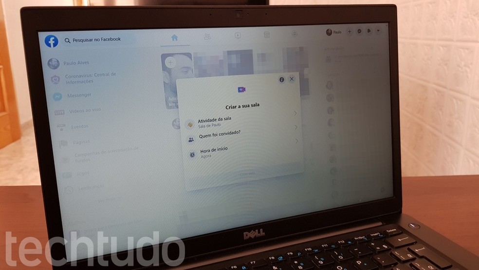 Facebook Rooms permite fazer videoconferência com até 50 pessoas — Foto: Paulo Alves/TechTudo