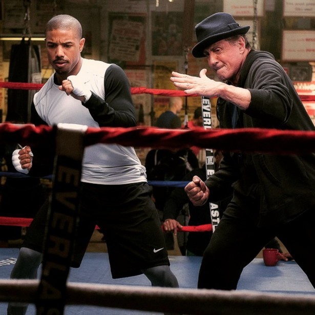 Michael B. Jordan e Sylvester Stallone em cena de 'Creed' (Foto: reprodução)