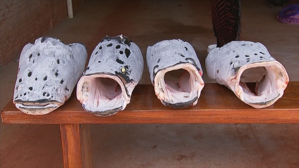 Pescador já pegou outros quatro peixes da mesma espécie — Foto: Reprodução/TV TEM 