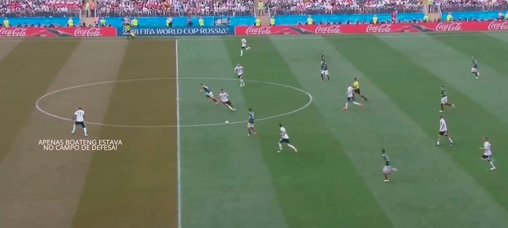 Gol do MÃ©xico contra a Alemanha (Foto: Leonardo Miranda)