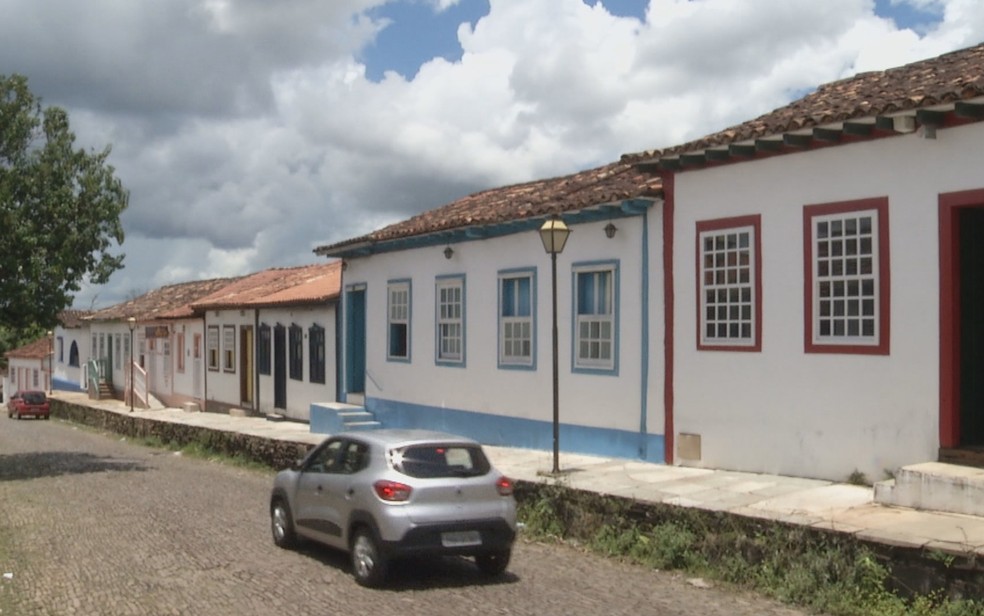 Casarões coloniais de Pirenópolis — Foto: Reprodução/TV Anhanguera