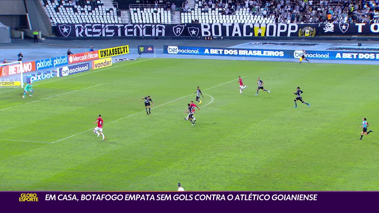 Em casa, Botafogo empata sem gols contra o Atlético-GO