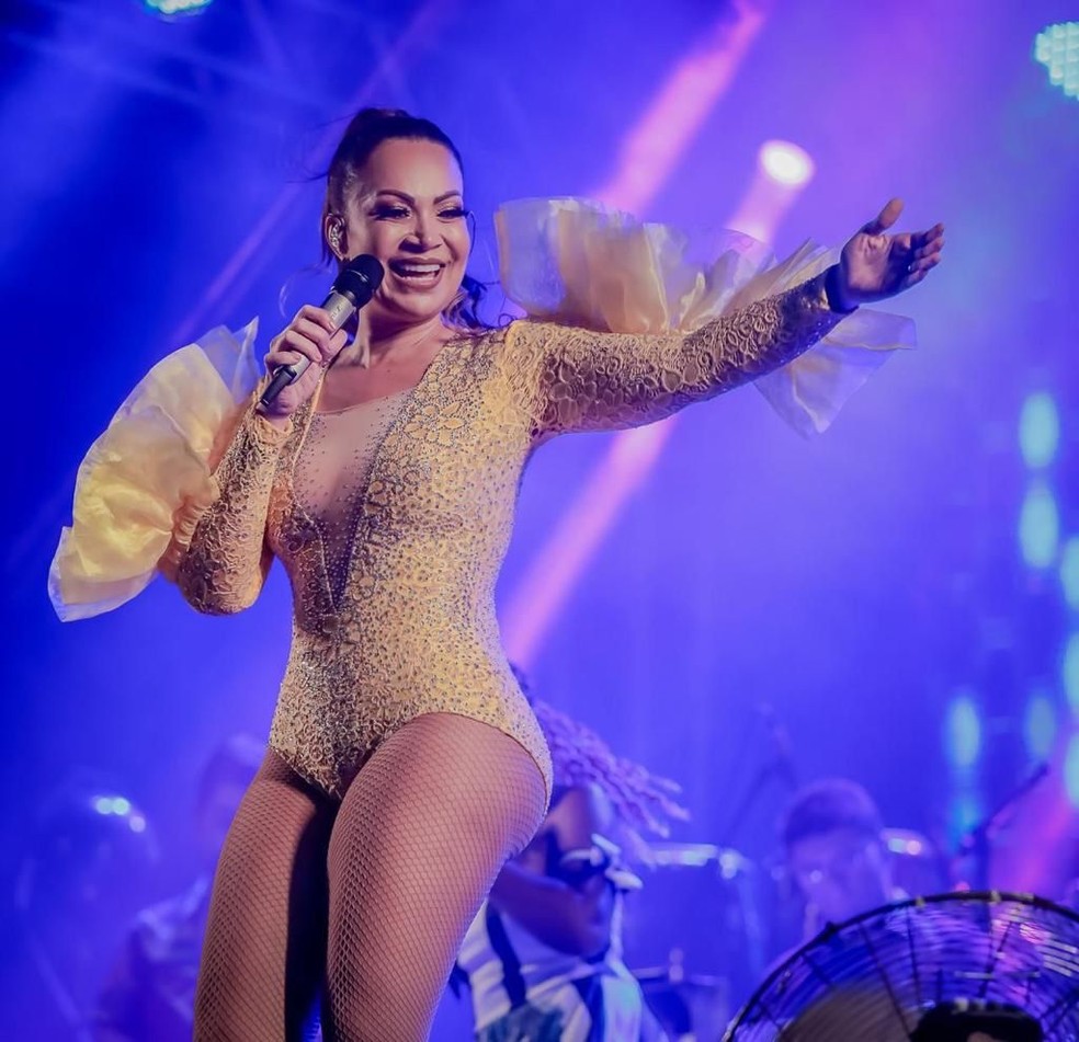 Solange Almeida comanda arrastão do mela-mela em Macau — Foto: Divulgação