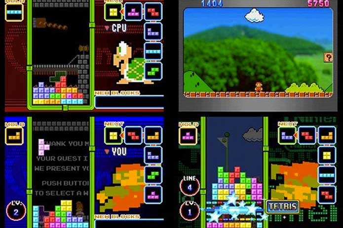 Tetris sempre tem crossovers com Mario (Foto: Divulgação/Nintendo)