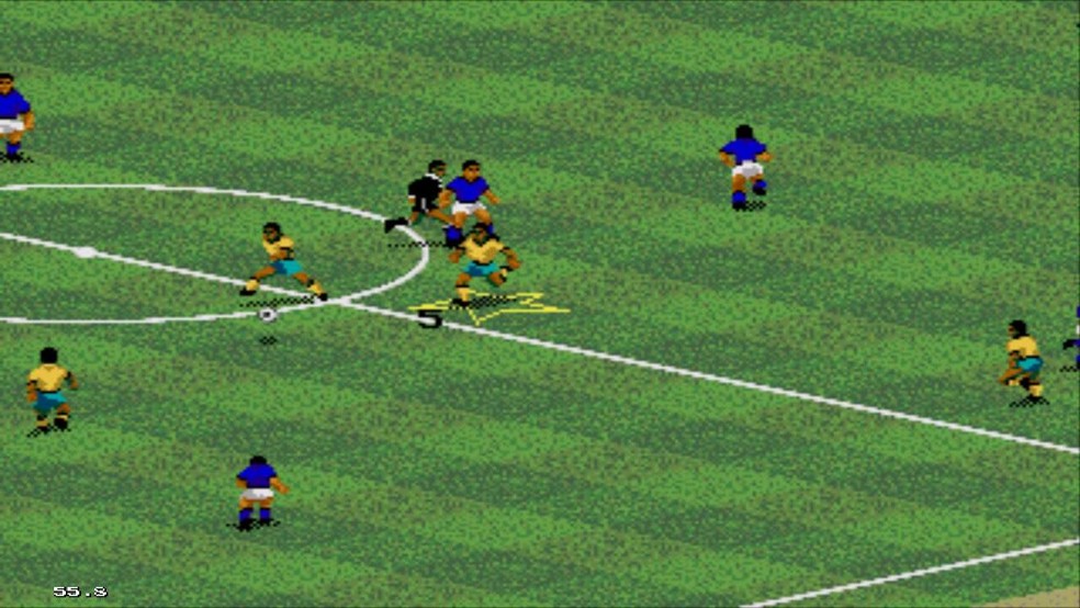 FIFA International Soccer foi o primeiro da parceria entre EA e a federação de futebol — Foto: Reprodução/YouTube