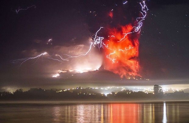 Erupção (Foto: reprodução)