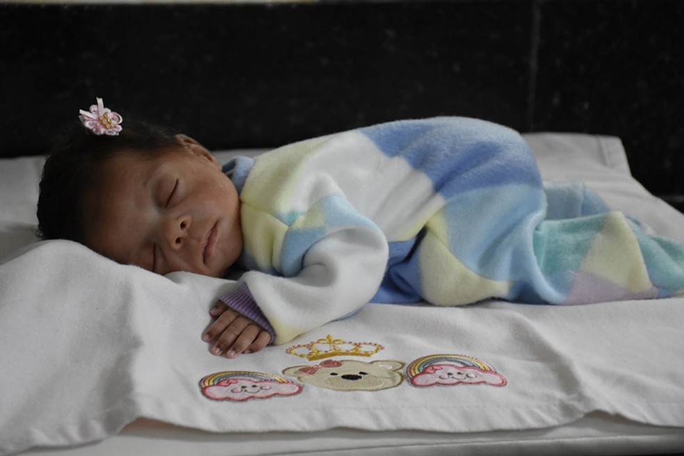 Pequena Helena recebeu alta nesta quinta-feira  — Foto: Divulgação/Unimed Catanduva