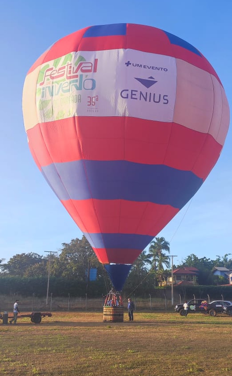 Balonismo em Chapada dos Guimarães (MT) — Foto: Bárbara Fava