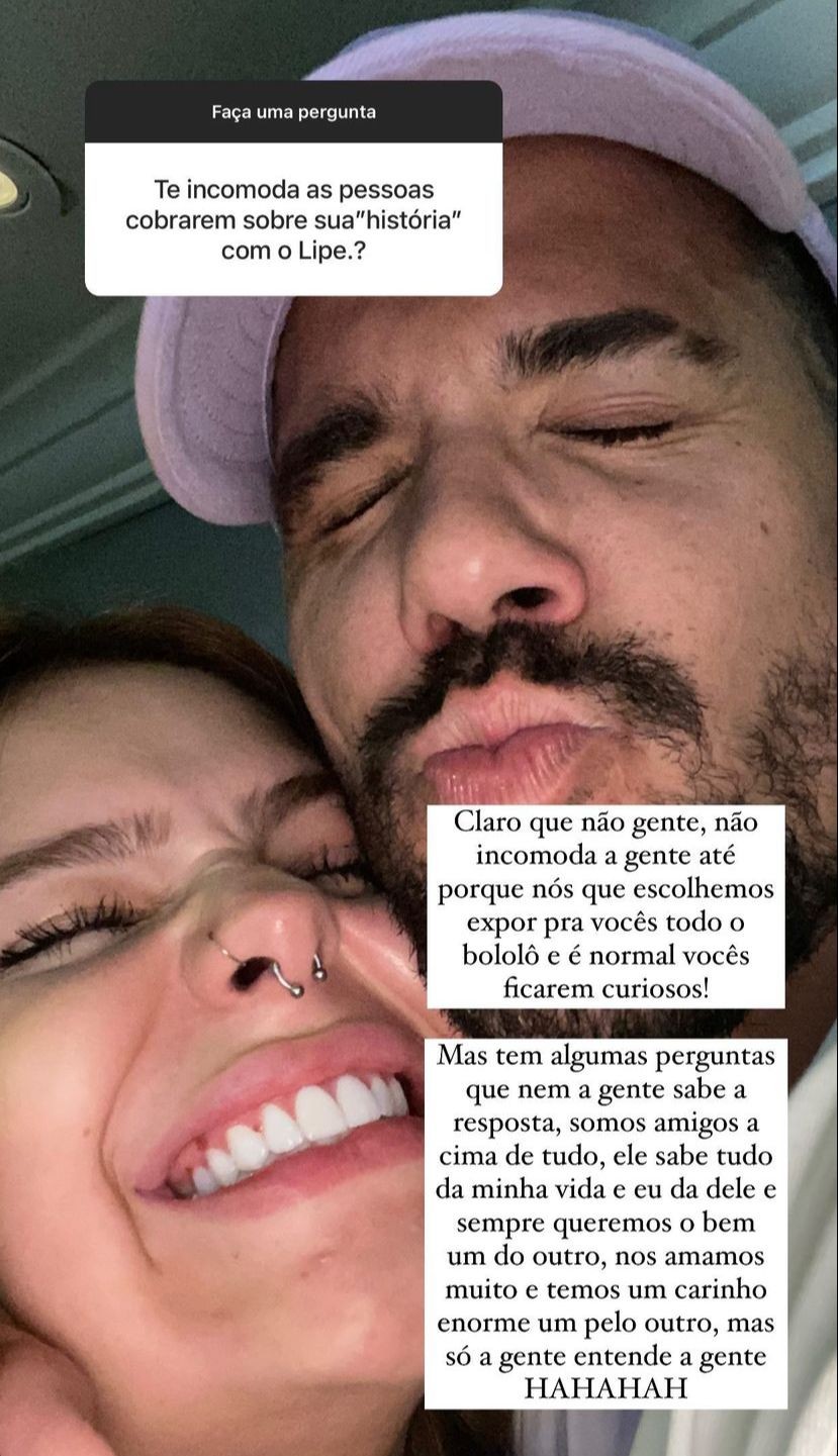 Publicação de Viih Tube sobre Lipe Ribeiro (Foto: Reprodução/Instagram)