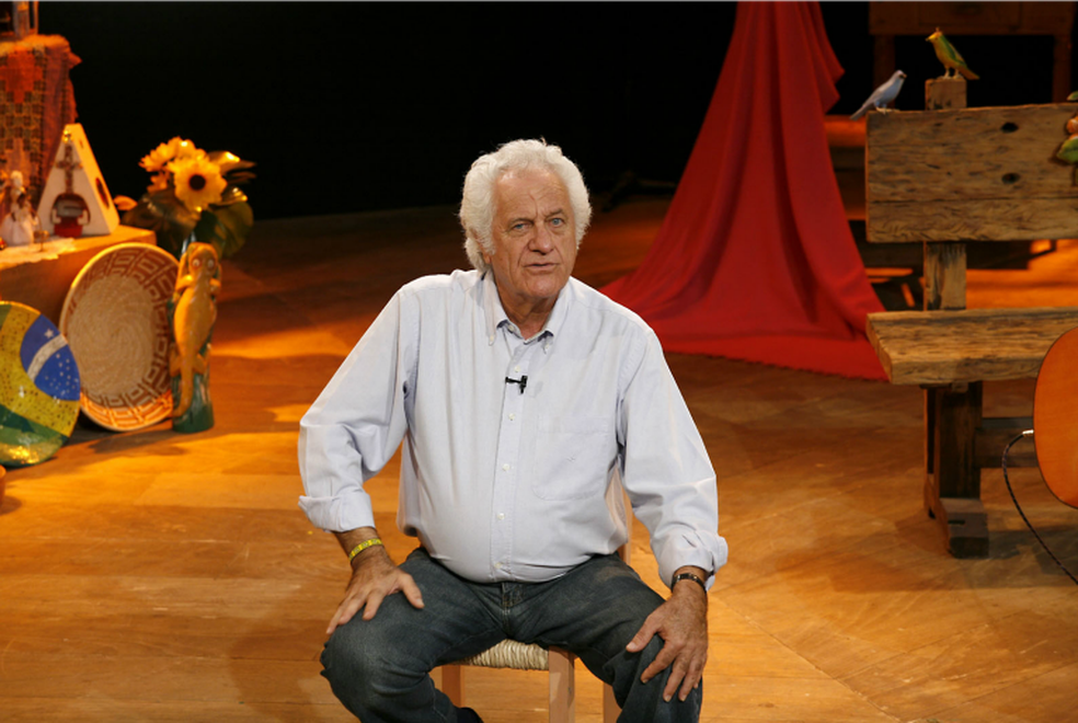 O ator, cantor, compositor e apresentador da TV Cultura, Rolando Boldrin, morto na tarde desta quarta-feira (9), aos 86 anos. — Foto: Divulgação/TV Cultura
