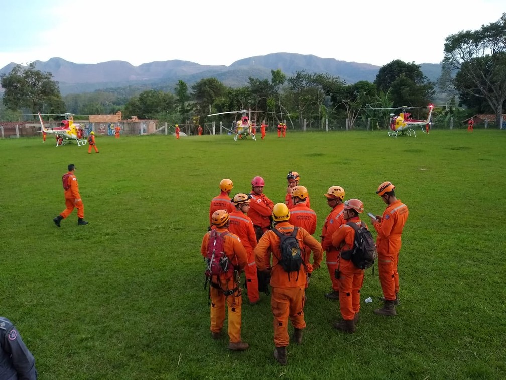 Corpo de Bombeiros em Brumadinho — Foto: Corpo de Bombeiros/Divulgação