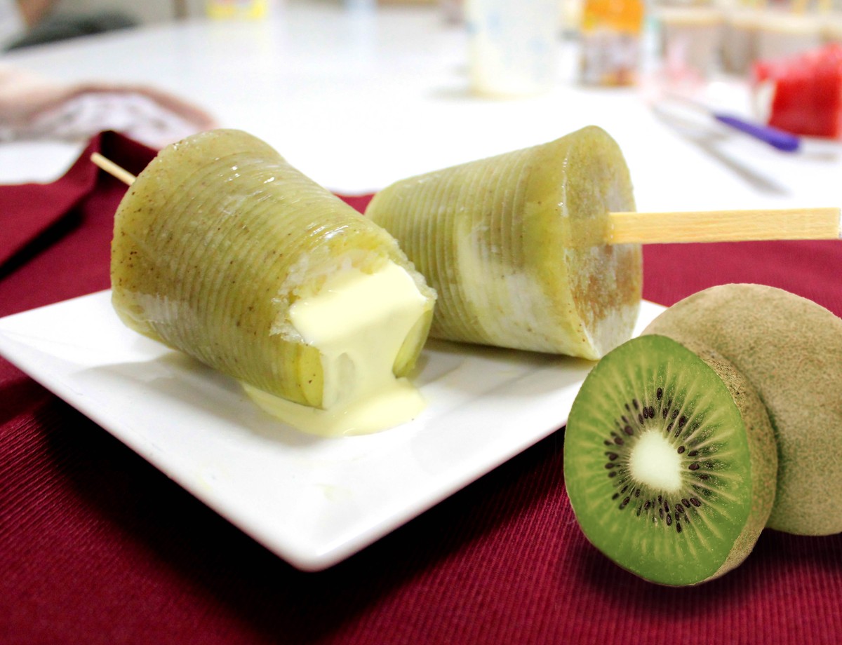 Paleta Mexicana De Kiwi Com Leite Condensado Zero Acucar Receitas