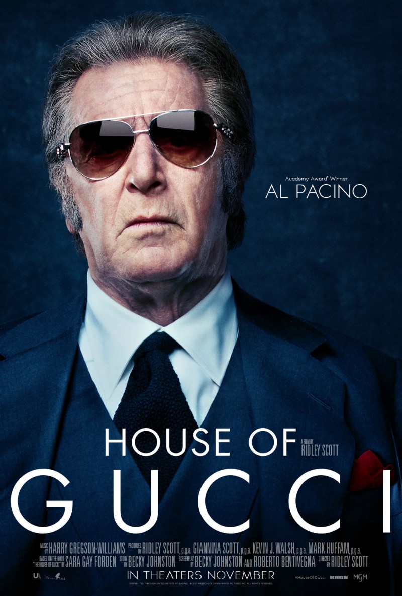 Al Pacino no pôster de House of Gucci (Foto: Divulgação)