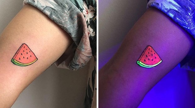Tatuagem fluorescente (Foto: Reprodução/Instagram/uvtattooreview)