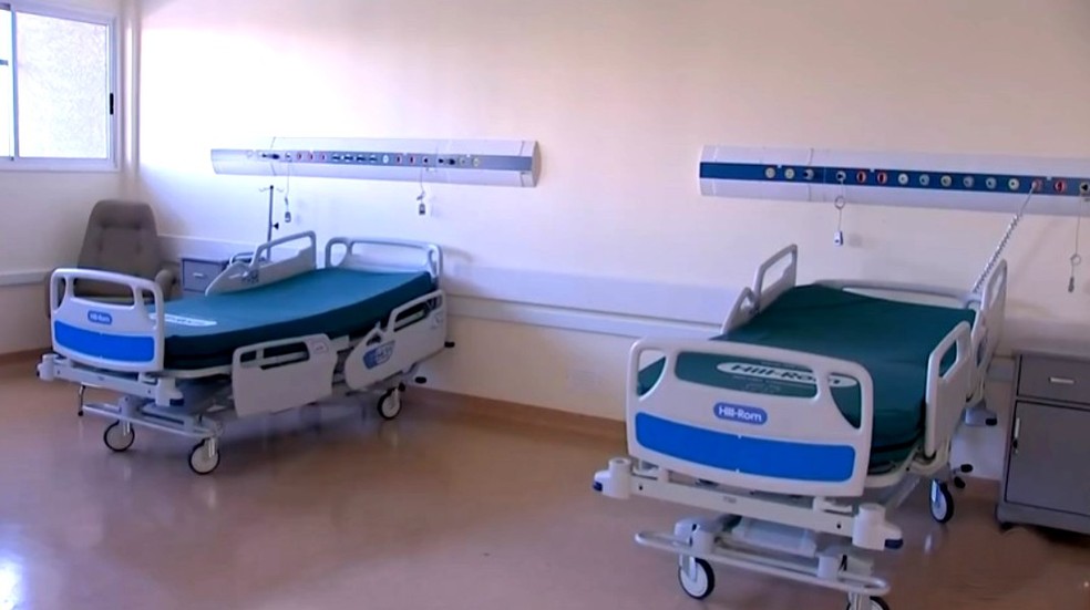 HC foi inaugurado como hospital de campanha para casos de Covid-19 com 40 leitos — Foto: TV TEM/Reprodução