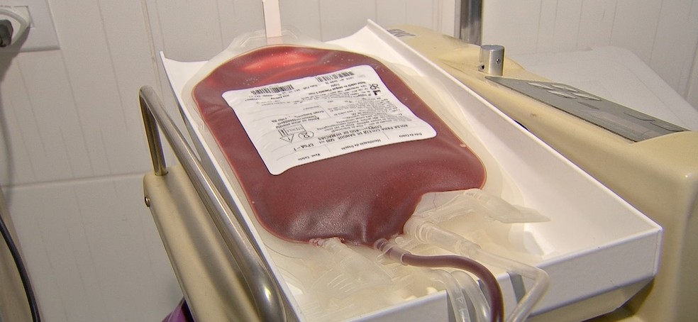 O sangue coletado fica armazenado por até 21 dias. — Foto: TV Centro América