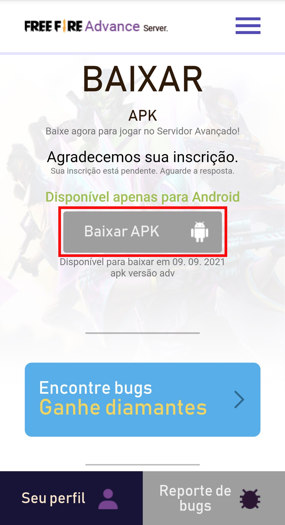 Passo 4: clique em "Download APK" para baixar quando o APK estiver disponível — Foto: Reprodução