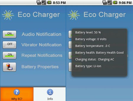Aplicativo Eco Charger (Foto: Reprodução)