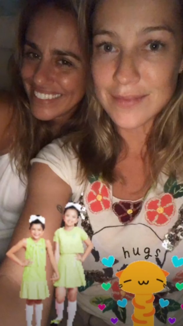 Luana Piovani e a amiga Lúcia (Foto: Reprodução Instagram)