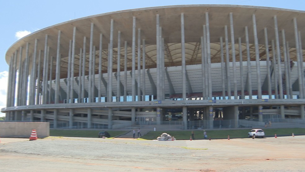 Estádio Nacional Mané Garrincha, em Brasília, recebe jogos da Copa América.  — Foto: TV Globo/Reprodução 