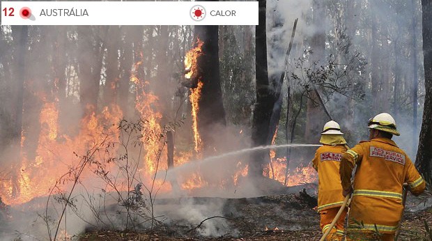 Clima extremo Austrália (Foto: Rob Griffith/AP)