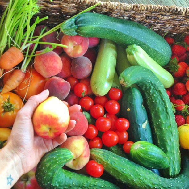 Legumes, vegetais e frutas são a base da dieta da família (Foto: Reprodução/ Instagram)
