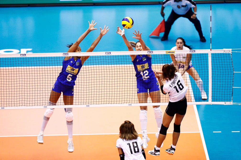 Tailândia apresenta velocidade e defesa incansável para bater o Brasil (Foto: FIVB / Divulgação)