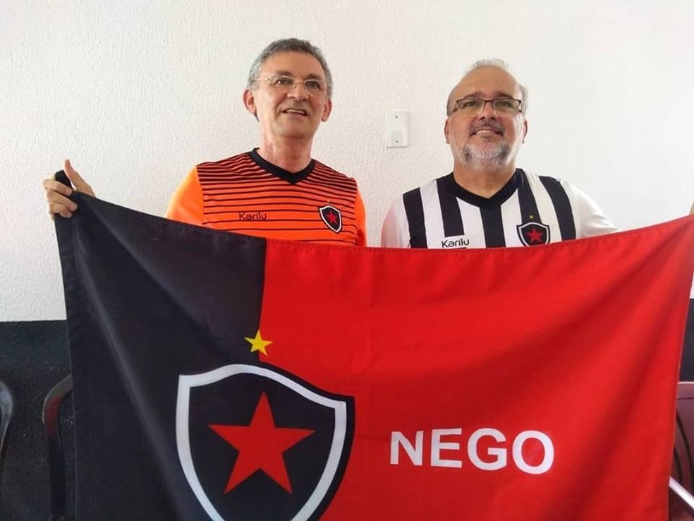 Orlando Soares, à esquerda, assume o clube até o fim do mandato — Foto: Divulgação/Botafogo-PB