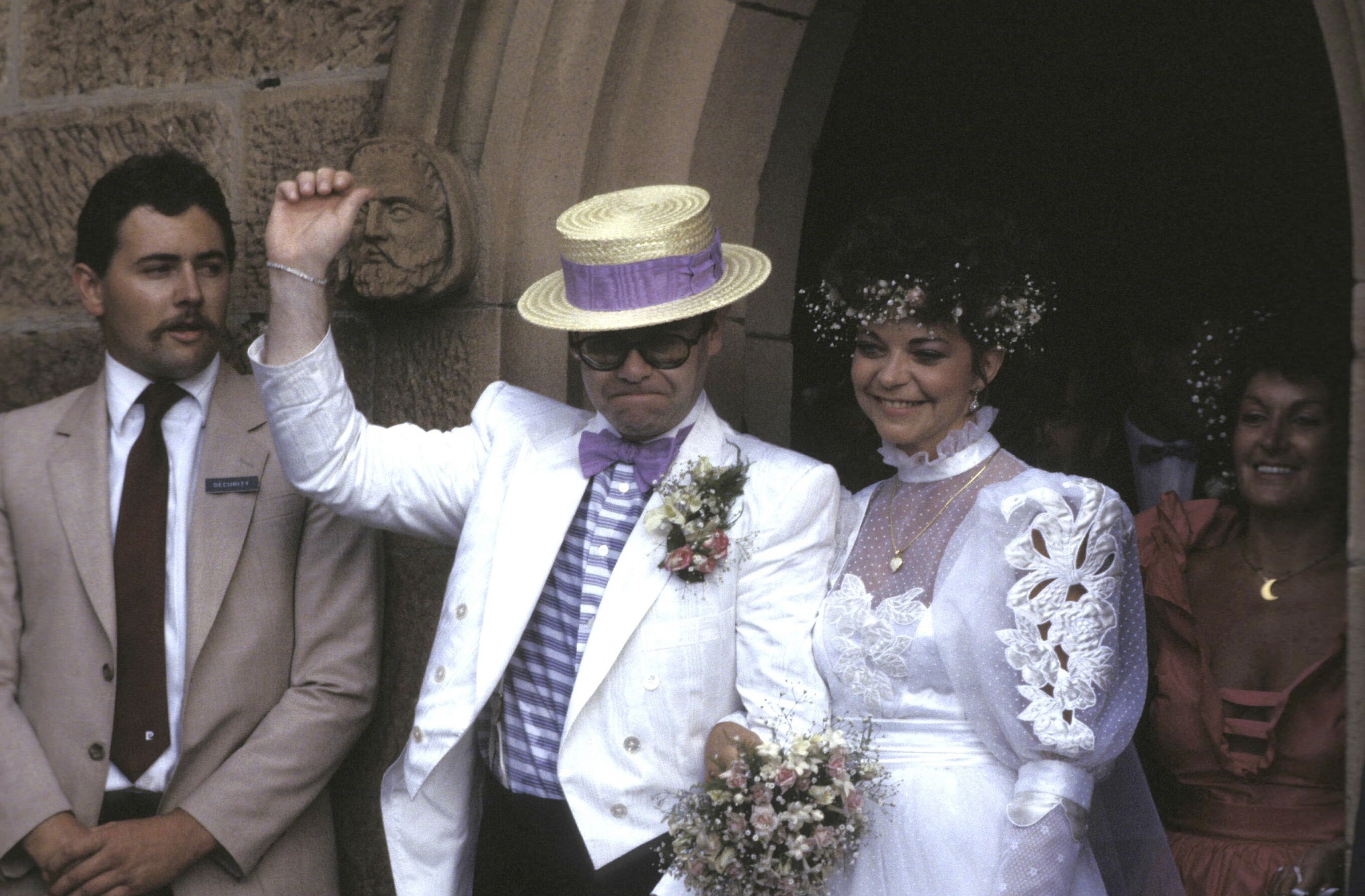 Renate Blauel e Elton John se casaram em 1984 (Foto: Getty Images)