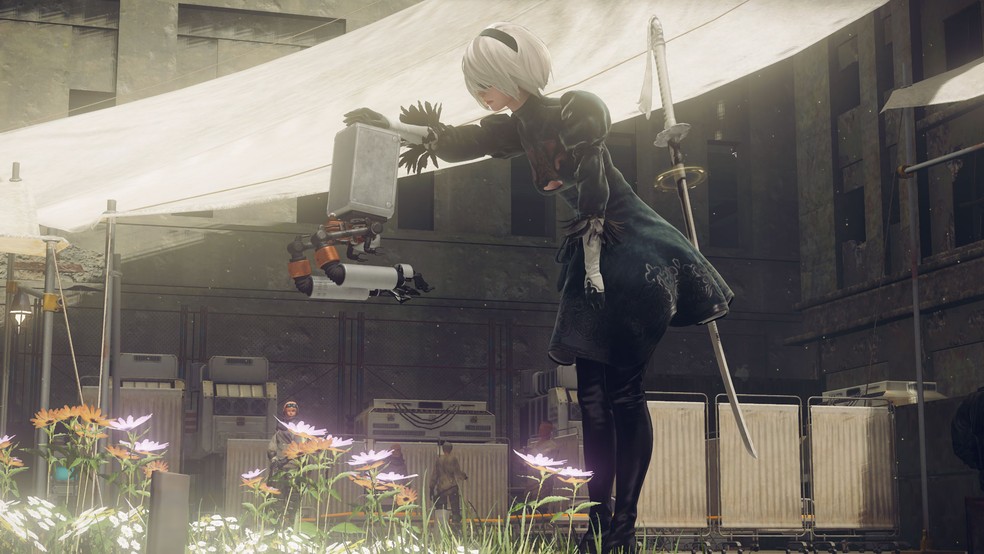 NieR: Automata traz mundo aberto e muita ação no estilo hack 'n' slash — Foto: Divulgação/Steam