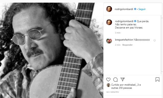 Celebridades lamentam morte de Moraes Moreira (Foto: Reprodução/Instagram)