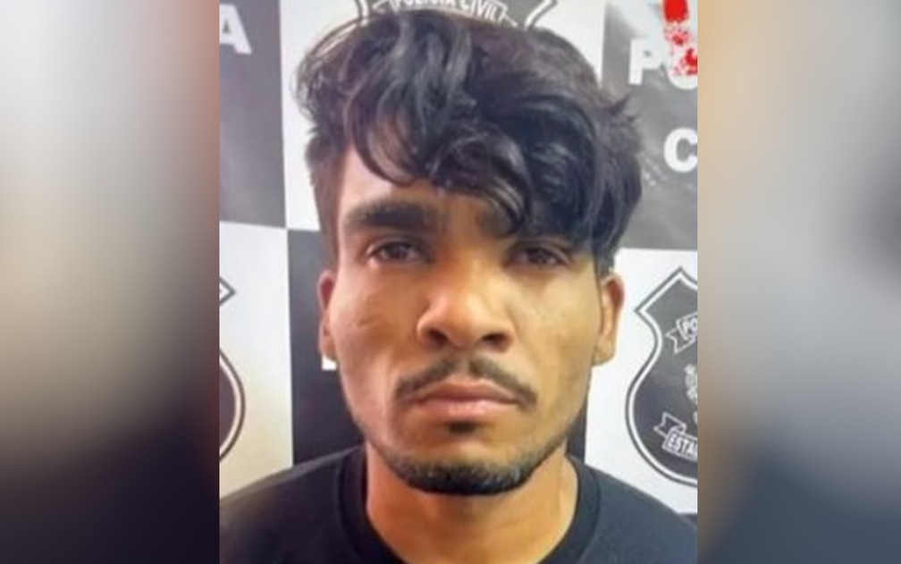 Lázaro Barbosa, de 32 anos, quando foi preso em Águas Lindas de Goiás — Foto: Reprodução/TV Globo