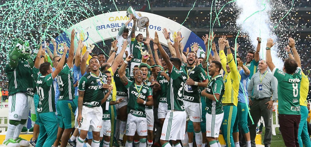 Palmeiras campeão brasileiro de 2016 — Foto: Cesar Greco