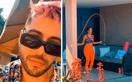 Gui Araújo baba por Anitta durante treino em quarentena ...