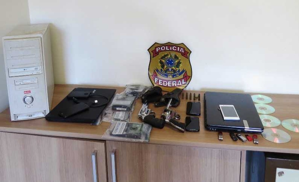 Material apreendido na operação da Polícia Federal no RS (Foto: Divulgação/PF)