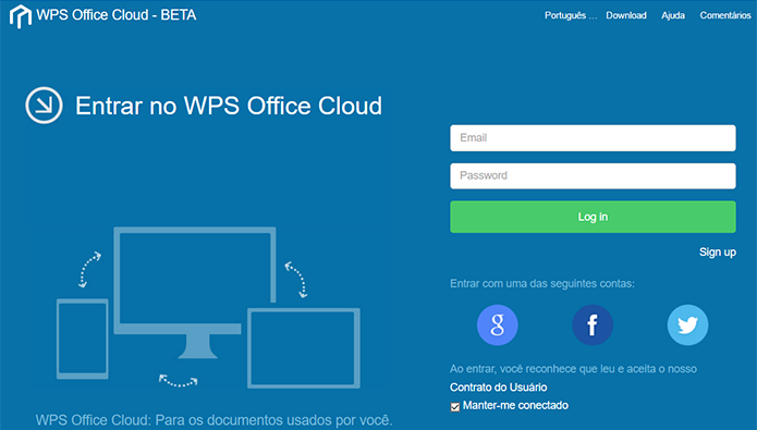 WPS Office tem integração com a nuvem superior àquela do LibreOffice (Foto: Reprodução/Filipe Garrett)
